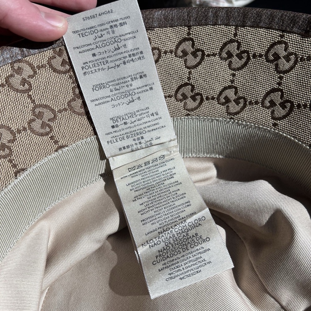 Gucci Beige and Brown Bucket Hat - Picture 9 of 9